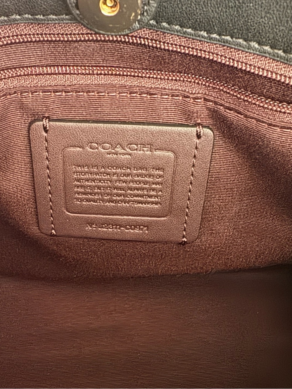 🖤🖤COACH DEMSEY TOTE 22 IN BLACK PEBBLED LEATHER!🖤🖤C0971 - Picture 7 of 9